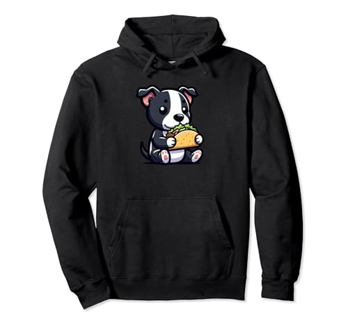 Staffordshire Bull Terrier Taco Lover Funny Dog Mexican Food Pullover Hoodie