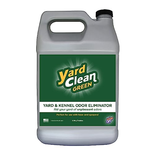 Urine OFF Yard Clean Green Yard and Kennel Odor Eliminator | Cat & Dog Odor Eliminator | Earth Friendly (1 Gallon)