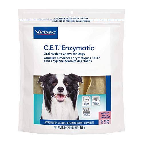 Virbac CET Enzymatic Oral Hygiene Chews for Dogs, beef ,12.8 oz
