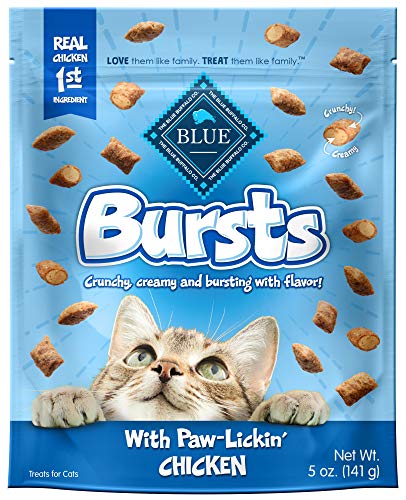 Blue Buffalo Bursts Crunchy Cat Treats, Chicken 5-oz Bag