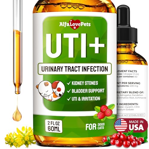 Cat UTI & Dog UTI Treatment ✿ Kidney Support for Cats ✿ Dog UTI ✿ Cat Urinary Tract Infection Treatment ✿ Kidney Support for Dogs ✿ Dog Urinary Tract Infection Treatment ✿ Made in USA ✿ 2 Oz