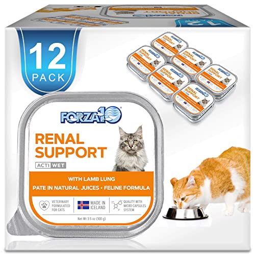 Forza10 Wet Renal Care Cat Food with Lamb, 3.5 Ounce Can Kidney Support and Renal Health, 12 Pack