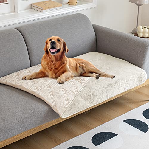 fuguitex Waterproof Dog Blanket Bed Anti-Slip Cover Fleece Lightweight Plush Fuzzy Cozy Plush Pet Blanket Throw Blanket for Couch Sofa