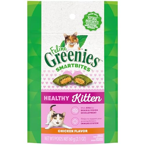 Greenies Smartbites Chicken Flavor Healthy Kitten Treats, 2.1 oz.