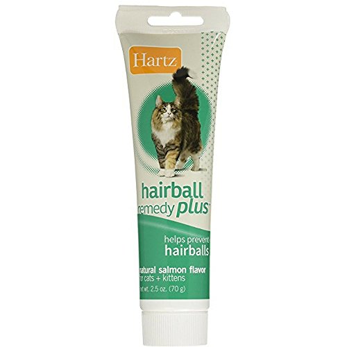 Hartz Hairball Remedy Plus Paste for Cats, Natural salmon 2.50 oz(Pack of 3)
