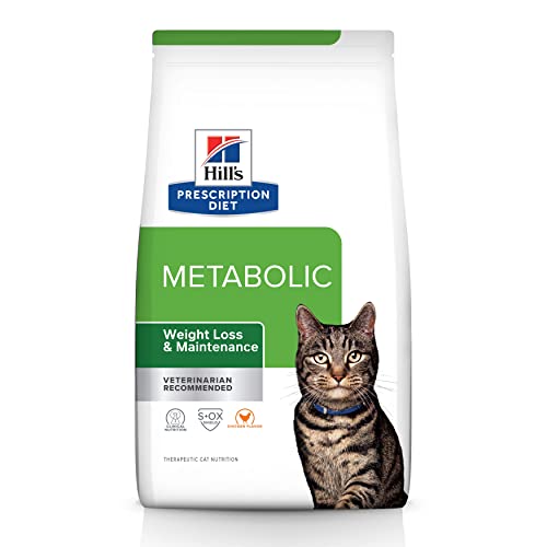 Hill's Prescription Diet Metabolic Weight Management Chicken Flavor Dry Cat Food, Veterinary Diet, 8.5 lb. Bag