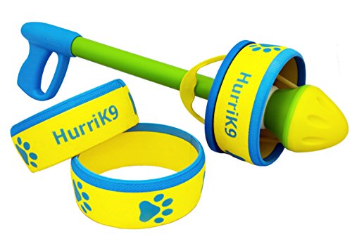 HurriK9 Dog Ring Launcher, Starter Pack Launcher + 3 Standard Rings