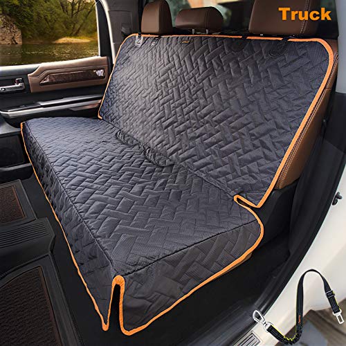 iBuddy Bench Back Seat Cover for Car/SUV/Truck, Waterproof Without Smell, Heavy Duty and Nonslip for Pet, Dogs & Kids, Machine Washable