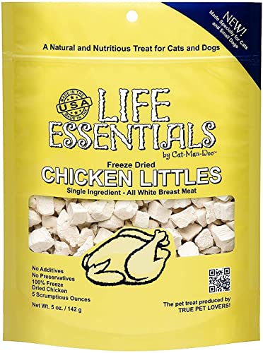 LIFE ESSENTIALS BY CAT-MAN-DOO Freeze Dried Chicken Little's for Dogs & Cats -5 oz (1)