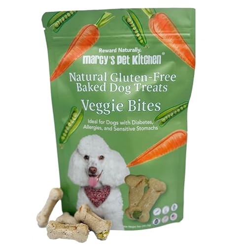 Marcy's Pet Kitchen-Diabetic Dog Treats-Vet Recommend- All Natural-Vegan Homemade,-Gluten Free-Grain Free-Chicken Free-for Sensitive Stomachs-Made in The USA Only