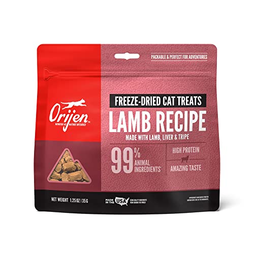 ORIJEN Grass-Fed Lamb Freeze-Dried Cat Treats | Biologically Appropriate | 1.25 oz