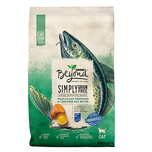 Purina Beyond Natural Grain Free Dry Cat Food Whitefish and Egg Recipe With Added Vitamins, Minerals and Nutrients - 11 lb. Bag