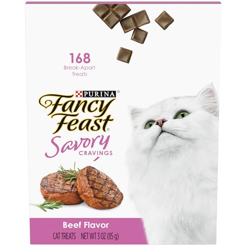 Purina Fancy Feast Limited Ingredient Cat Treats, Savory Cravings Beef Flavor - 3 oz. Box