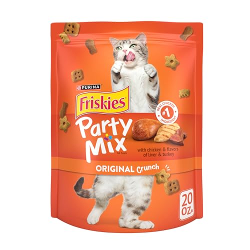 Purina Friskies Cat Treats, Party Mix Original Crunch - 20 oz. Pouch
