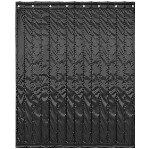 Sound Absorbing Curtain, TORIBIO 96" x 80" Sound Absorption Blanket, Reduce Noise and Blackout, Sound Absorption Sheet, Recording Studio Acoustical Treatments, 0.24" Thickness, Black