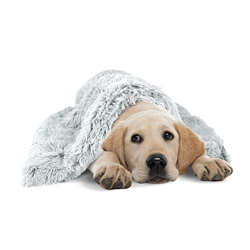 The Dog’s Blanket Sound Sleep Donut Blanket, Large, Calming, Anti-Anxiety Snuggler Blanket, Ice Grey Large