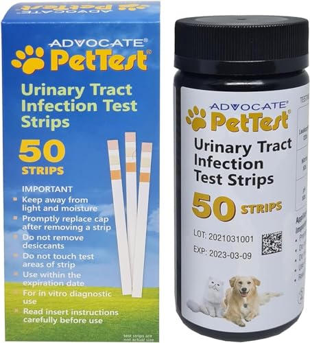 UTI Test Strips for Dogs & Cats detect a Urinary Tract Infection in Your Pet. Use PetTest Cat & Dog UTI Test Strips at Home for an Easy Urine Test. UTI Test for Cats & Dogs Help Manage pet Health.