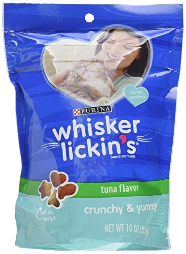 Whisker Lickin's Crunchy & Yummy Tuna Flavor Cat Treats, 10 OZ