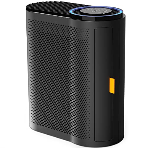 AROEVE Air Purifiers for Large Room Up to 1095 Sq Ft Coverage with Air Quality Sensors H13 True HEPA Filter with Auto Function for Home, Bedroom, MK04- Black