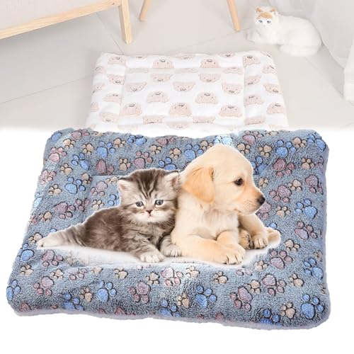 Cosy Calming Cat Blanket, Toknforaerd Cat Blanket, Cozy Cat Calming Blanket, Toknforaerd Cosy Calming Cat Blanket, Cozy Calming Cat Blanket, for Dogs Cats Medium Size Animal (Dark Paw Prints, L)