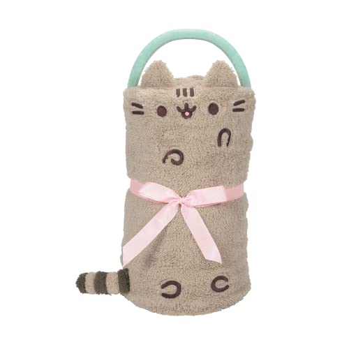 Department 56 Snowpinions Snow Throw Pusheen The Cat Super Soft Fleece Blanket, 45 by 60 Inch, Grey