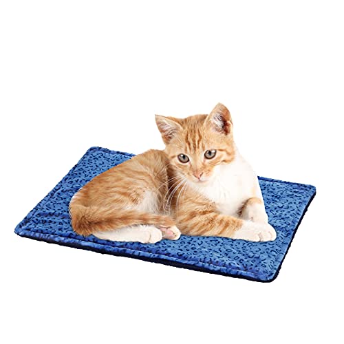 MARUNDA Self Warming Cat Bed,Super Soft Dog Bed Crate Bed Blanket, Self Heating Cat Pad, Thermal Cat and Dog Warming Bed Mat.