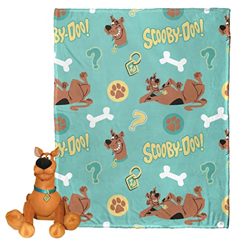 Northwest Character Hugger Pillow & Silk Touch Throw Blanket Set, 40" x 50", Scooby Doo - Ruh Roh