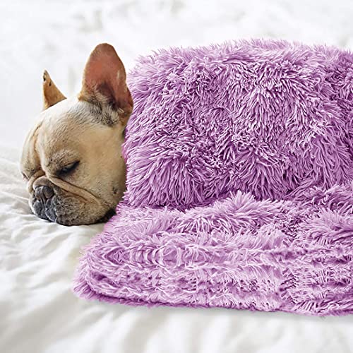 Petbuy Pet Dog Bed Blankets, Fluffy Fleece Dog Throw Blankets Sleep Mat,Soft Puppy Blankets Cat Kitten, S M L XL,Fuzzy Reversible Sherpa Blanket for Bed, Couch, Sofa, Travel,Washable & Lightweight