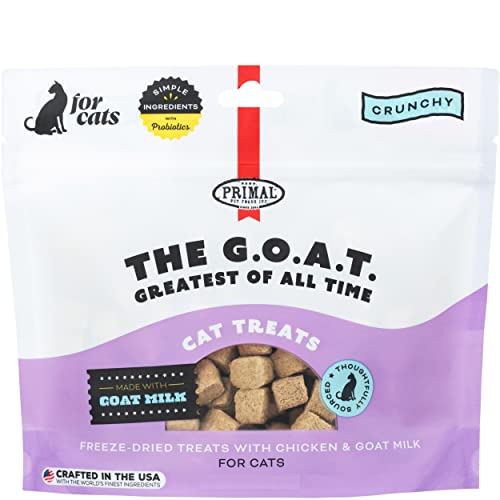 Primal Freeze Dried Chicken Cat Treats, Made with Goat Milk The Goat Treats for Cats, 2 oz