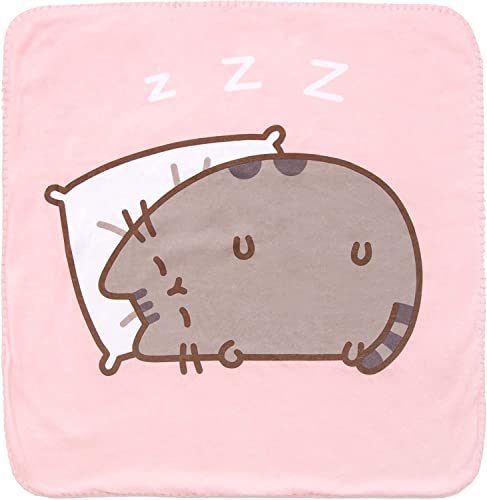 Pusheen Mini Throw Blanket for Cozy, Soft Comfort 24 x 24 inches (Zzzz Snooze)