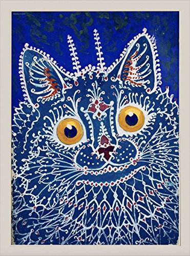 steelplant Louis Wain Psychedelic cat Tapestry