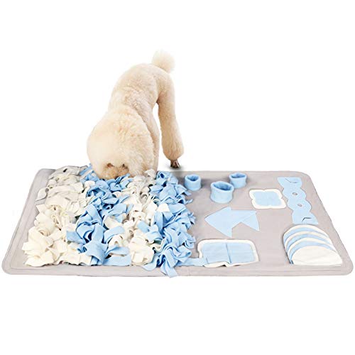 STELLAIRE CHERN Snuffle Mat for Small Large Dogs Nosework Feeding Mat (23.6" x 39.4") Easy to Fill and Machine Washable Training Mats Pet Activity/Toy/Play Mat, Great for Stress Release - M