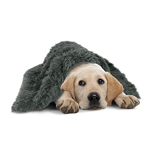 The Dog’s Blanket Sound Sleep Donut Dog Blanket, Large, Calming, Anti-Anxiety Snuggler Blanket, Dark Grey